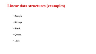 Unit 2 linear data structures | PPT