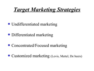 Unit2 market segmentation2 | PPT
