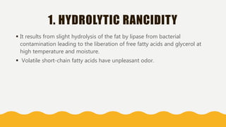 Chemical and Physical properties of Oil and Fat (Unit 2) | PPTX