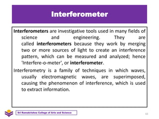 23PH301 - Optics - Unit 2 - Interference | PPTX