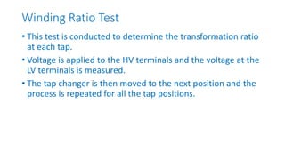 Unit 2- Three phase power transformers. Focusing on the calculations ...