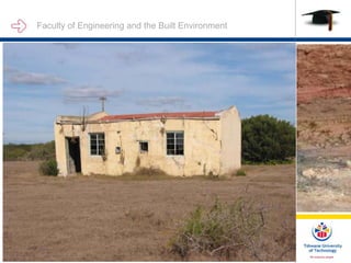 Faculty of Engineering and the Built Environment
INTRODUCTION:
This
 