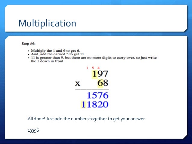 unit 2 addition subtraction and multiplication