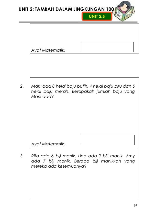 Unit 2 Tambah Dalam Lingkungan 100