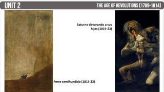 Perro semihundido (1819-23)
Saturno devorando a sus
hijos (1819-23)
 