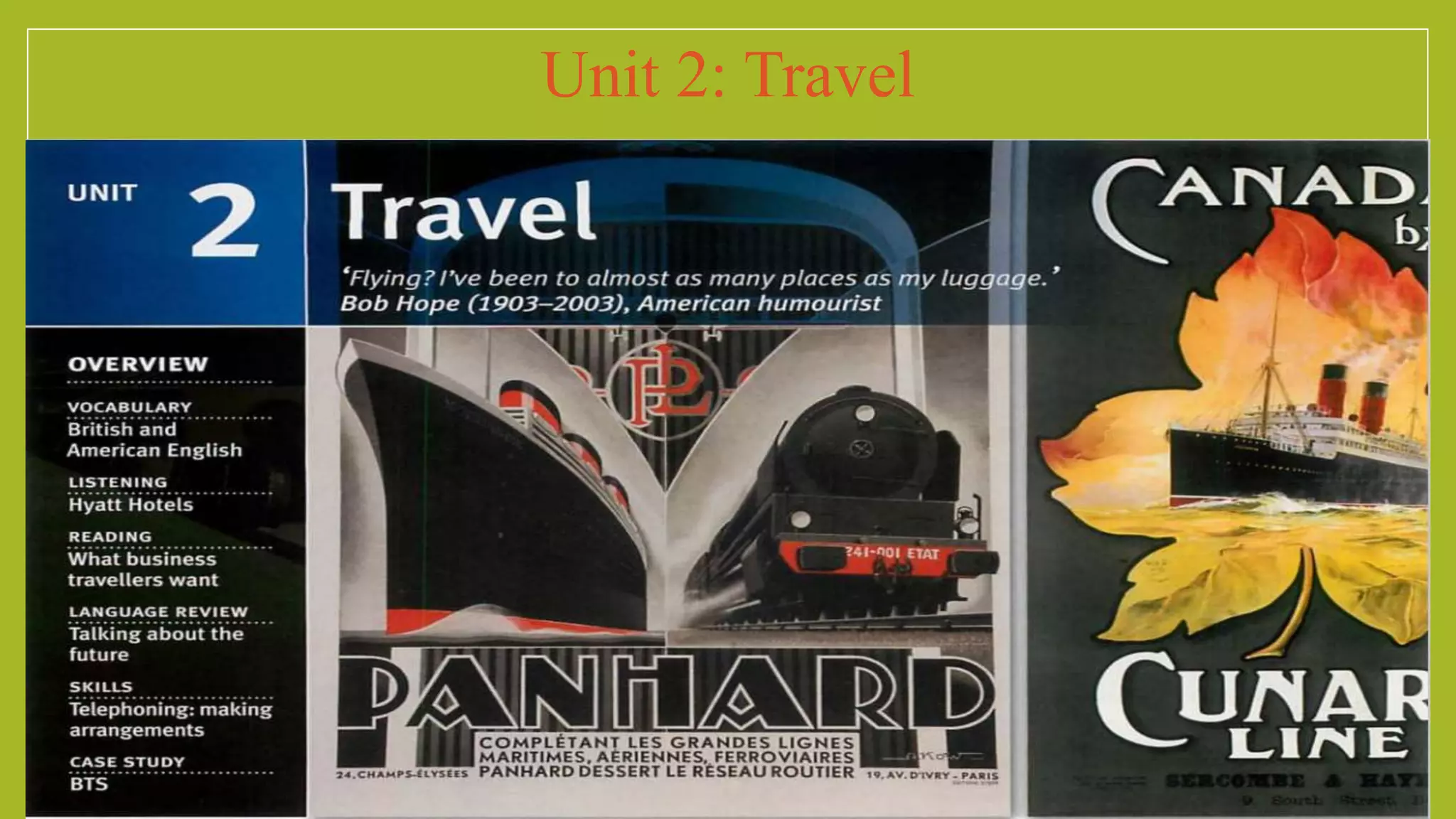 Unit 2 Travel Pptx