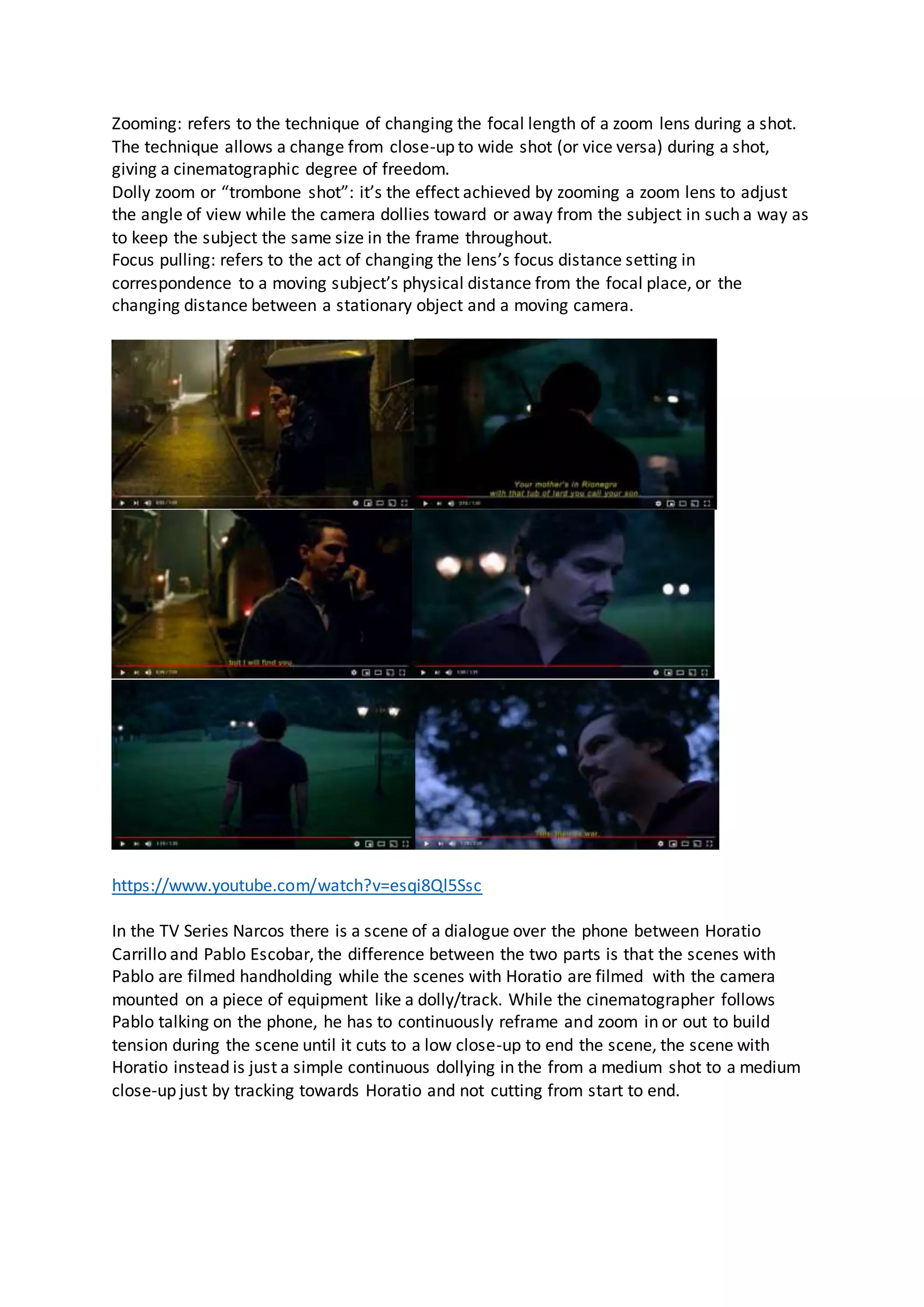 Unit 20- single camera productions | DOCX