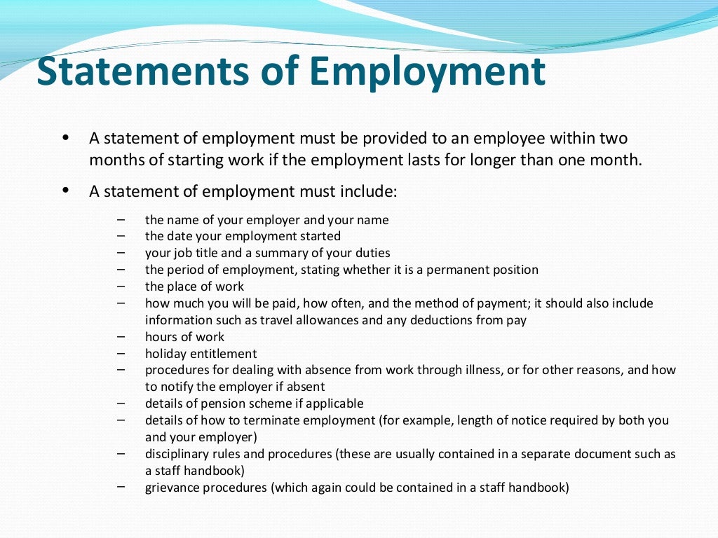 Unit 201 Employee Rights & Responsibilities