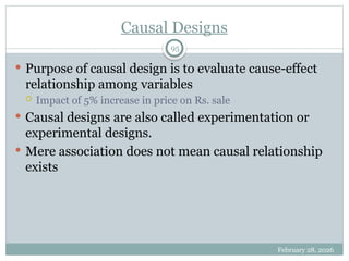 Causal Design Example Chapter-2-Research Design Particulars and its types | PPT