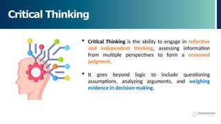 Comprehensive Guide to Logical Thinking, Critical Thinking, and Design ...
