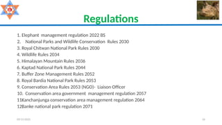protected area of nepal, national parks, wildlife reserves | PPTX