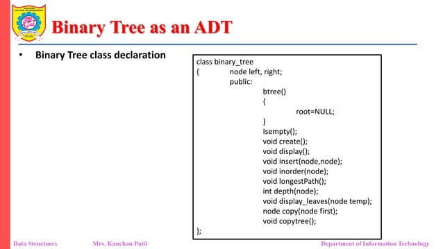 Unit 2_2 Binary Tree as ADT_General Tree.pdf