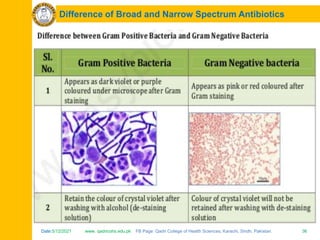 Difference B/W Broad and Narrow Spectrum, Important Terms | PPTX