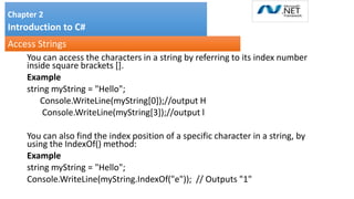 Unit2_3.pptx Chapter 2 Introduction to C# | PPTX | Programming ...