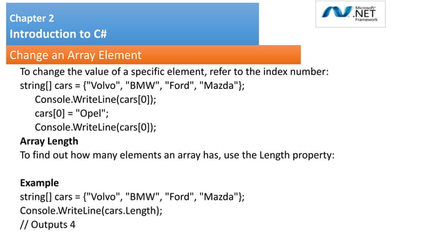 Unit2_3.pptx Chapter 2 Introduction to C# | PPTX | Programming ...