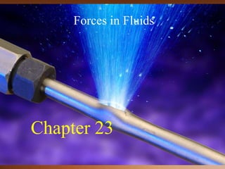 Forces in Fluids Chapter 23  