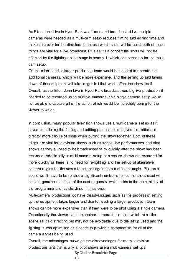essay set up