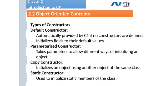 Unit2_4.pptx Object Oriented Concepts . | PPT
