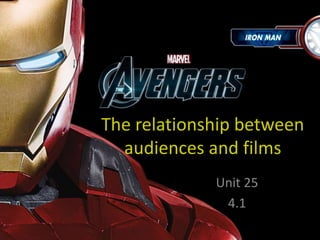 The relationship between 
audiences and films 
Unit 25 
4.1 
 