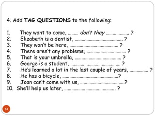 Unit 28 Question Tag Grammar in Present Simple.ppt