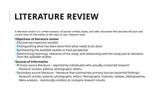 Comprehensive Guide to Conducting Effective Literature Reviews and ...