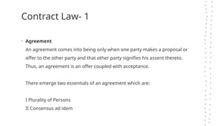 Contract Law for businesses and entrepreneurs | PPTX