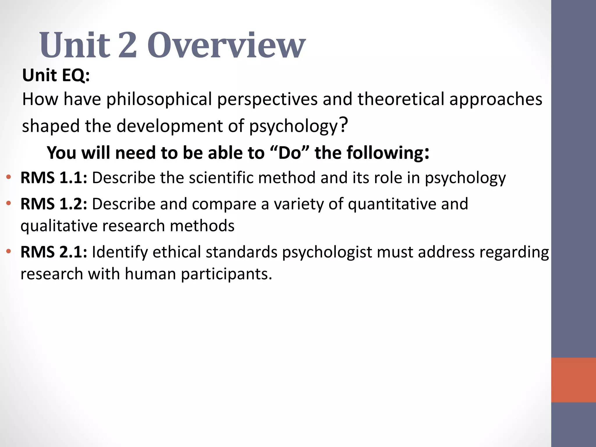 Unit 2 ap power point methods and statistics | PPTX