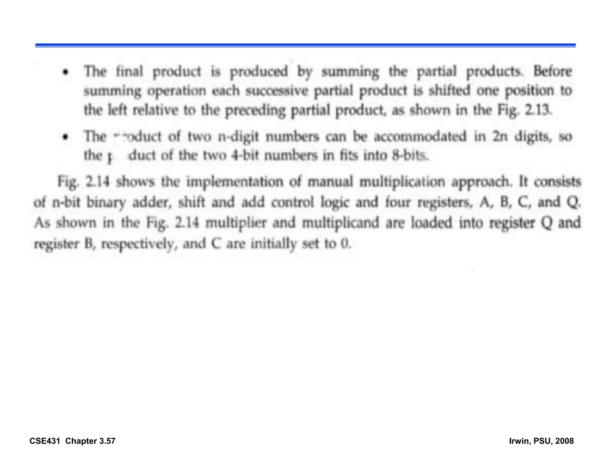 CSE431 Chapter 3.57 Irwin, PSU, 2008
 