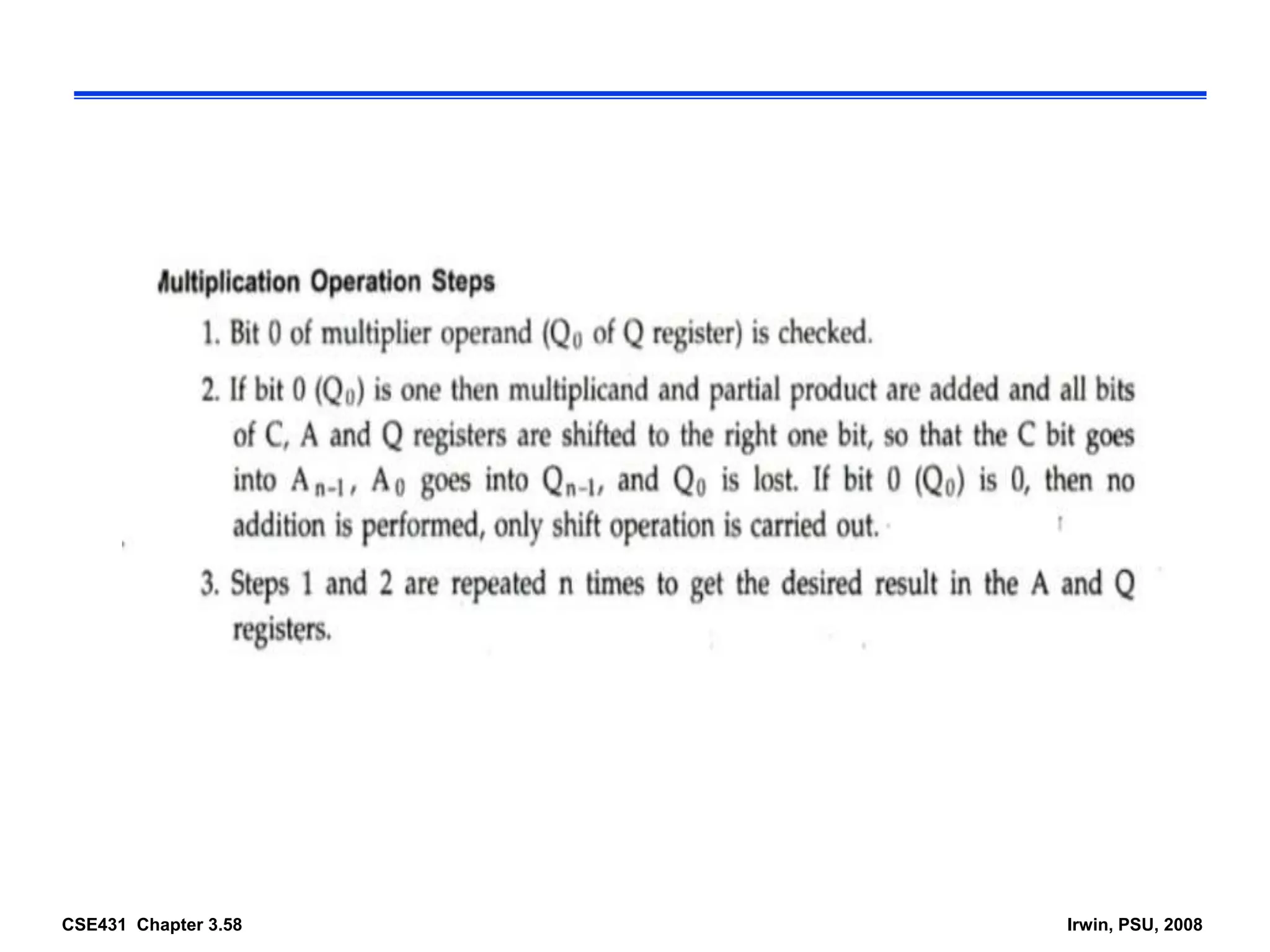 CSE431 Chapter 3.58 Irwin, PSU, 2008
 