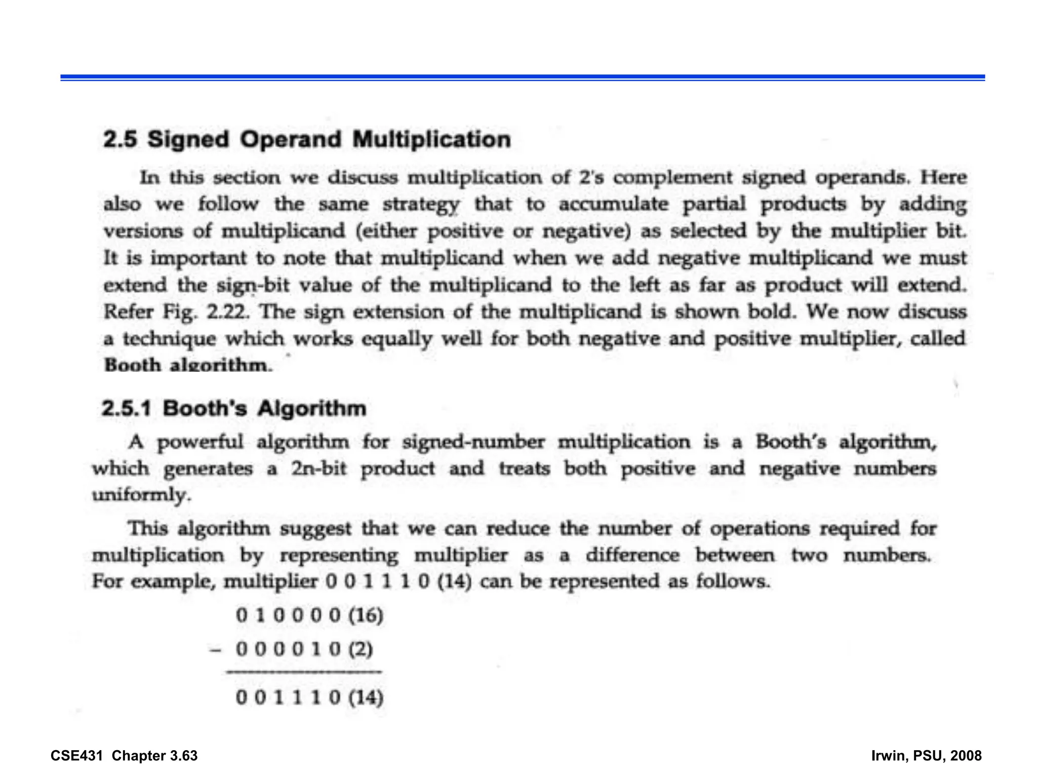 CSE431 Chapter 3.63 Irwin, PSU, 2008
 