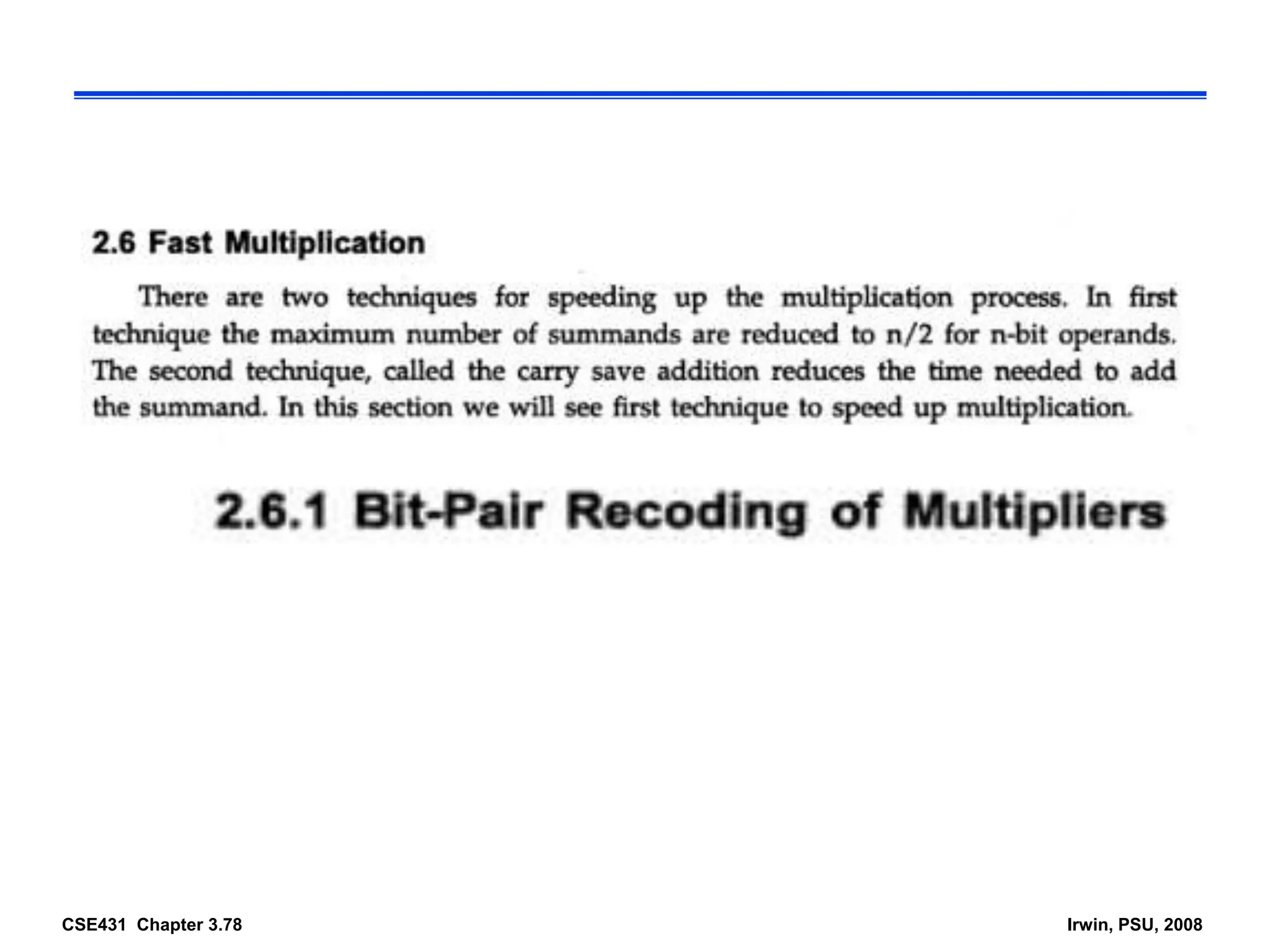 CSE431 Chapter 3.78 Irwin, PSU, 2008
 