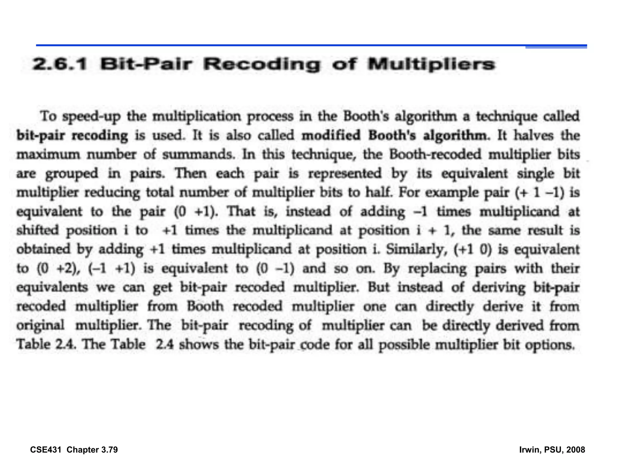 CSE431 Chapter 3.79 Irwin, PSU, 2008
 