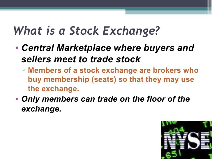 Unit 2a Stock Exchange Notes