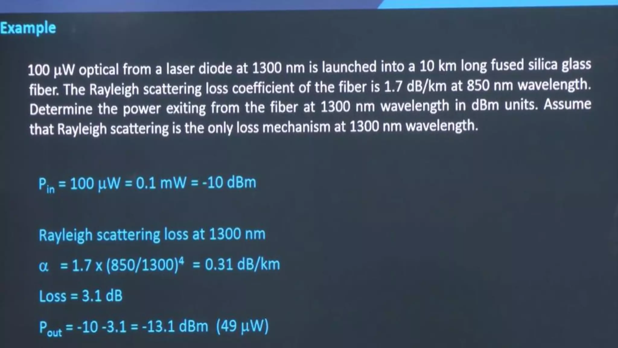Unit 2 Attenuation bending loss- core cladding losses