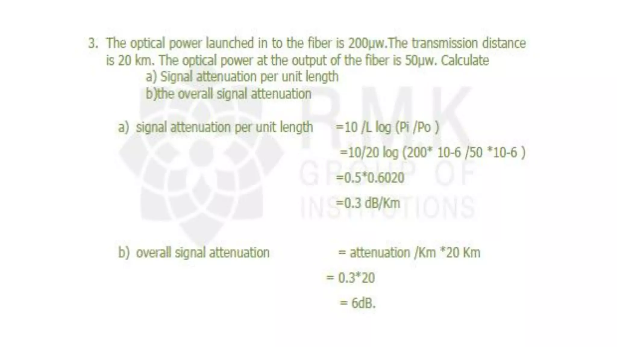 Unit 2 Attenuation bending loss- core cladding losses