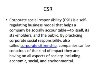 unit 2 : Ethical theories and CSR | PPTX
