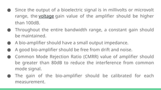 Unit 2 Bio-amplifiers in biomedical instrumentation for biomedical ...