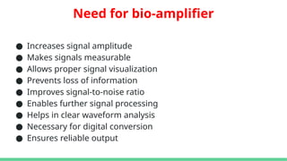 Unit 2 Bio-amplifiers in biomedical instrumentation for biomedical ...