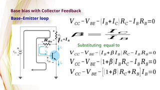 Base Emitter Loop Comprehensive Study of Bipolar Junction Transistors: Configurations ...