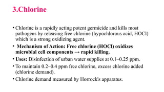 Antiseptics and Disinfectants: Classification, Mechanism of Action and ...