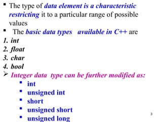 UNIT 2 (C++)-DATA TYES AND VARIABLES.ppt