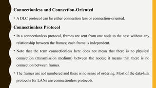 Conectionless Module 2 computer network and protocols | PPTX