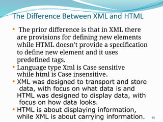 unit 2 chapter 1 web technologies html , xml, css | PPTX