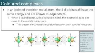 Coloured Complexes Unit 2 _ Classification of Matter aaaaaa | PDF