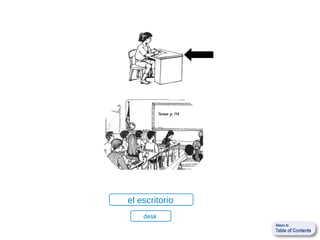 el escritorio
    desk
 