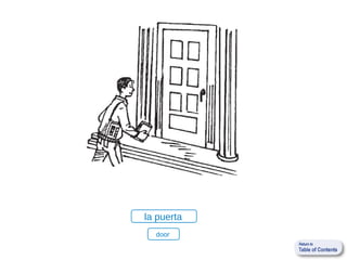 la puerta
  door
 