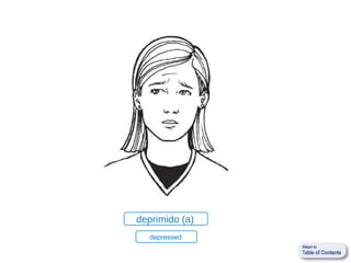 deprimido (a)
   depressed
 
