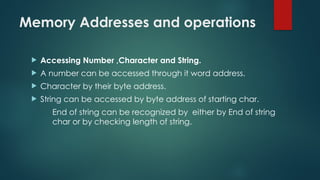 Memory Word Address Operation Code Computer Organization and Architecture presentation | PPTX