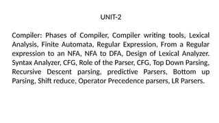 Comprehensive Overview of Compiler Design and Its Phases | PPTX