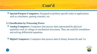 Computer Systems is an integrated set of hardware, software, data ...